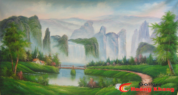 Tranh Núi - Nước - Phong Thuỷ